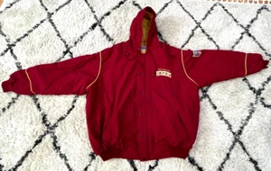 Chaqueta de iniciación vintage de piel roja para hombre - talla XXL - Imagen 1 de 14