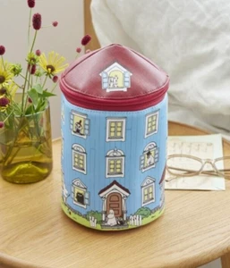MOOMIN House Shaped Make-up Pouch Mirror Japan 2024 New - Picture 1 of 7