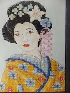 Eastern Promise Geisha Portrait  Pattern / Chart in/for Counted Cross Stitch - Imagen 1 de 1