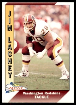 1991 Pacific Jim Lachey . Washington Redskins #525 - Image 1 of 2