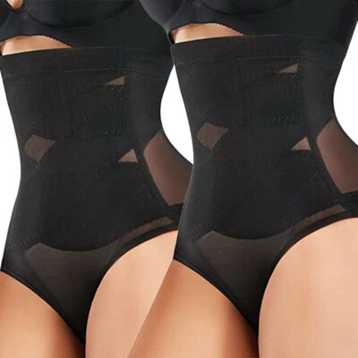 Paquete de 1 o 2 Pantalones Cortos para Mujer Levantador de Glúteos Adelgazantes Cintura Alta Control de Abdomen Modelador de Cuerpo Foto 1 de 4