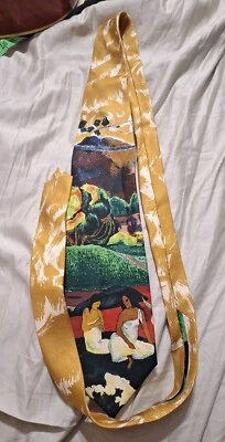 Corbata vintage de los 90 para hombre Van Gogh rara 100 % seda  Foto 1 de 4