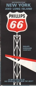1966 Phillips 66 Road Map: Metropolitan New York and Long Island NOS - Picture 1 of 1