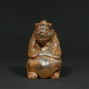 Chinese Antique Han Dynasty Ancient Crystal Statue Bear Han 206 BC-220 AD - Picture 1 of 9