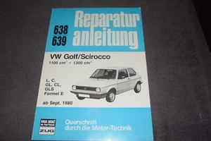 Reparaturanleitung Reparaturhandbuch VW Golf I / Scirocco I  erstklassig - Bild 1 von 6