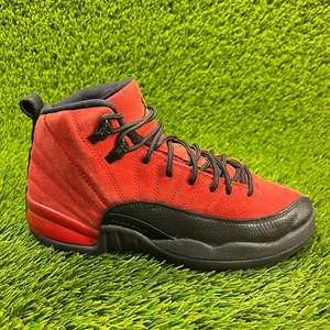 Nike Air Jordan 12 Reverse Flu Boys Size 5.5Y Athletic Basketball Shoes Sneakers - Picture 1 of 11