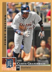 CURTIS GRANDERSON DETROIT TIGERS #107 - UPPER DECK FIRST EDITION NM-MT 2009 - Picture 1 of 2