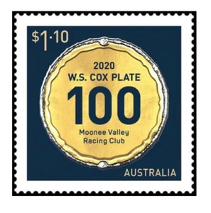 2021 Australia W.S. Cox Plate 100 Years $1.10 Stamp Mint Never Hinged, Fresh - Bild 1 von 1
