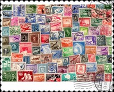 Cile : 100 francobolli diversi Collezione
