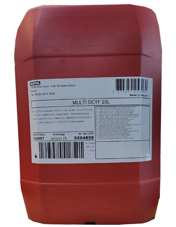 Motul Multi DCTF Automatic Transmission Fluid 20 Litre - Image 1 of 1