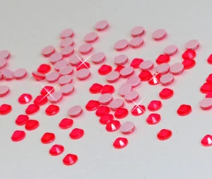 Hotfix DMC Basic NEON PINK SS06 Stück wählbar zum aufbügeln Glitzer Strass - Bild 1 von 18