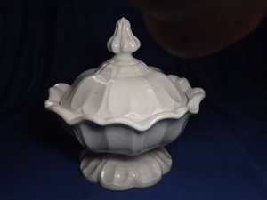 Antique T & R Boote White Ironstone Sydenham Shape Tureen 9.75"c 1853 No Chips - Picture 1 of 10