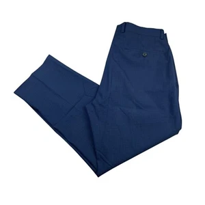 Ralph Lauren LRL Men's 100% Wool Dress Pants Navy Blue Check Plaid • 32x27 - Picture 1 of 11