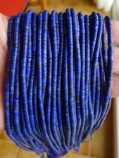 Fil Perles Lapis Lazuli Pierre Naturelle Natural Stone Beads Strand Afghanistan