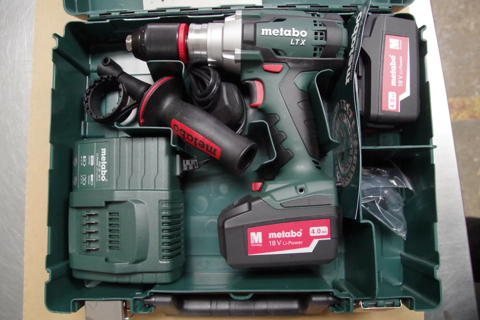 Metabo SB18LTX Impuls Cordless Combi Drill Kit 2 x 4.0ah Charger & Carry Case - Image 1 of 1