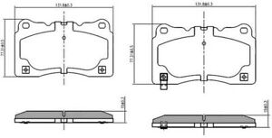 NAP Front Brake Pad Set for Saab 9-5 T XWD 2.8 Litre April 2010 to April 2012