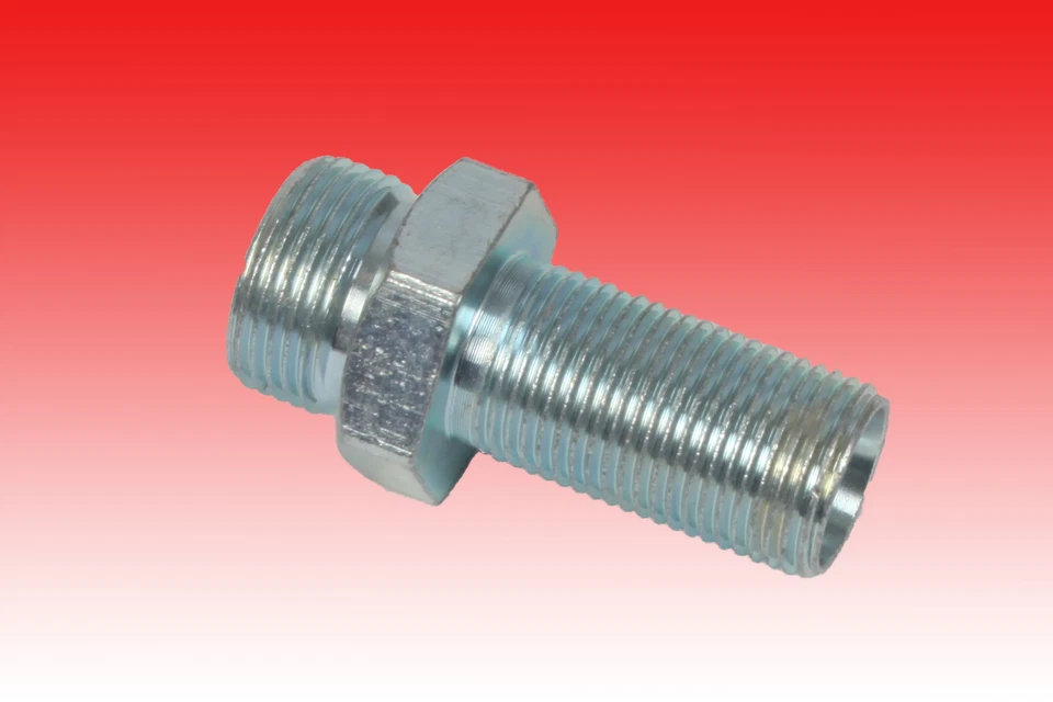 KMPARTS Doppelnippel Sortiment lang metrisches Gewinde Fitting Verbinder Verschraubung