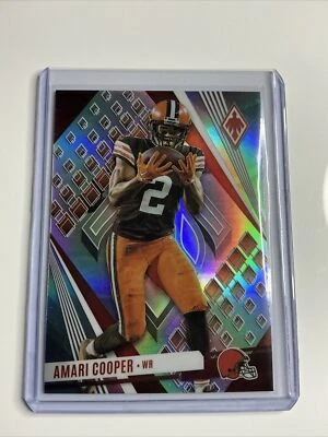 2023 Panini Phoenix Amari Cooper Silver Refractor Holo #80 Cleveland Browns NFL - Image 1 of 2