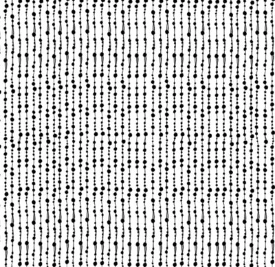 NEW Loralie Design - Christmas Beaded Curtain - White Quilting & Crafting Fabric - Image 1 of 4