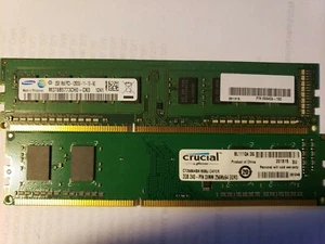 Samsung 4GB (2 x 2GB) 1Rx8 PC3-12800U DDR3 Desktop Memory RAM M378B5773CH0-CK0 - Picture 1 of 1