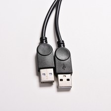 USB 2.0 A Female to 2 Dual USB male Hub Power Adapter Y Splitter cable Cord pop