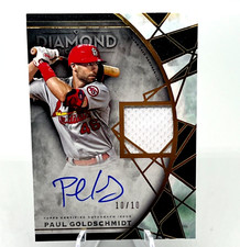 2022 Topps Diamond Icons Paul Goldschmidt Auto  /10 Cardinals signed relic card