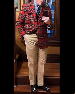 Men Suit Slim Fit Notch Lapel Single Breasted Casual Wedding Party Outfits - Image 1 of 4