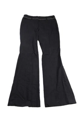 Pantalones Nanette Lepore negros festivos acampanados adornados 12 Foto 1 de 3