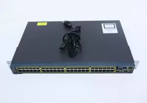 Cisco Catalyst 2960 48-Port GbE & 2-Port SFP Network Switch WS-C2960S-48TS-S - Picture 1 of 5