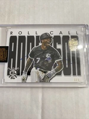 2020 Topps Archives Signature Tim Anderson Roll Call 1/1 Auto - Image 1 of 2