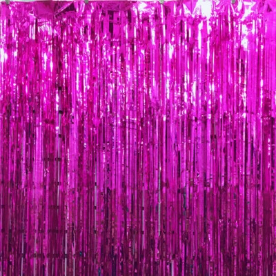 Lámina de cortina de flecos metálicos de 1/2*3 m oropel láser puerta de habitación boda fiesta decoración Foto 1 de 3