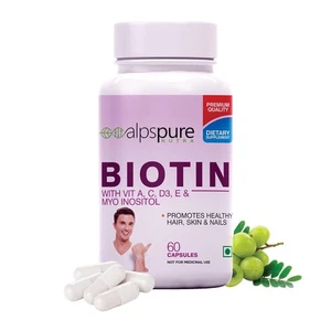 Cápsulas de Biotina Alpspure Nutra, 60 Cápsulas ENVÍO GRATUITO - Imagen 1 de 6