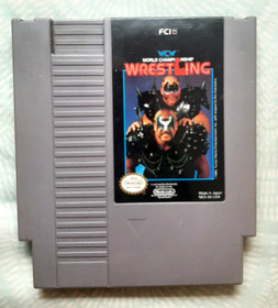 WCW WORLD CHAMPIONSHIP WRESTLING for Nintendo NES - LOVELY label - Works great!