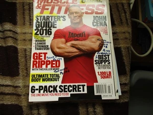 Muscle & Fitness Jan 2016 John Cena WWE Star / Starter's Guide 2016 - Picture 1 of 10