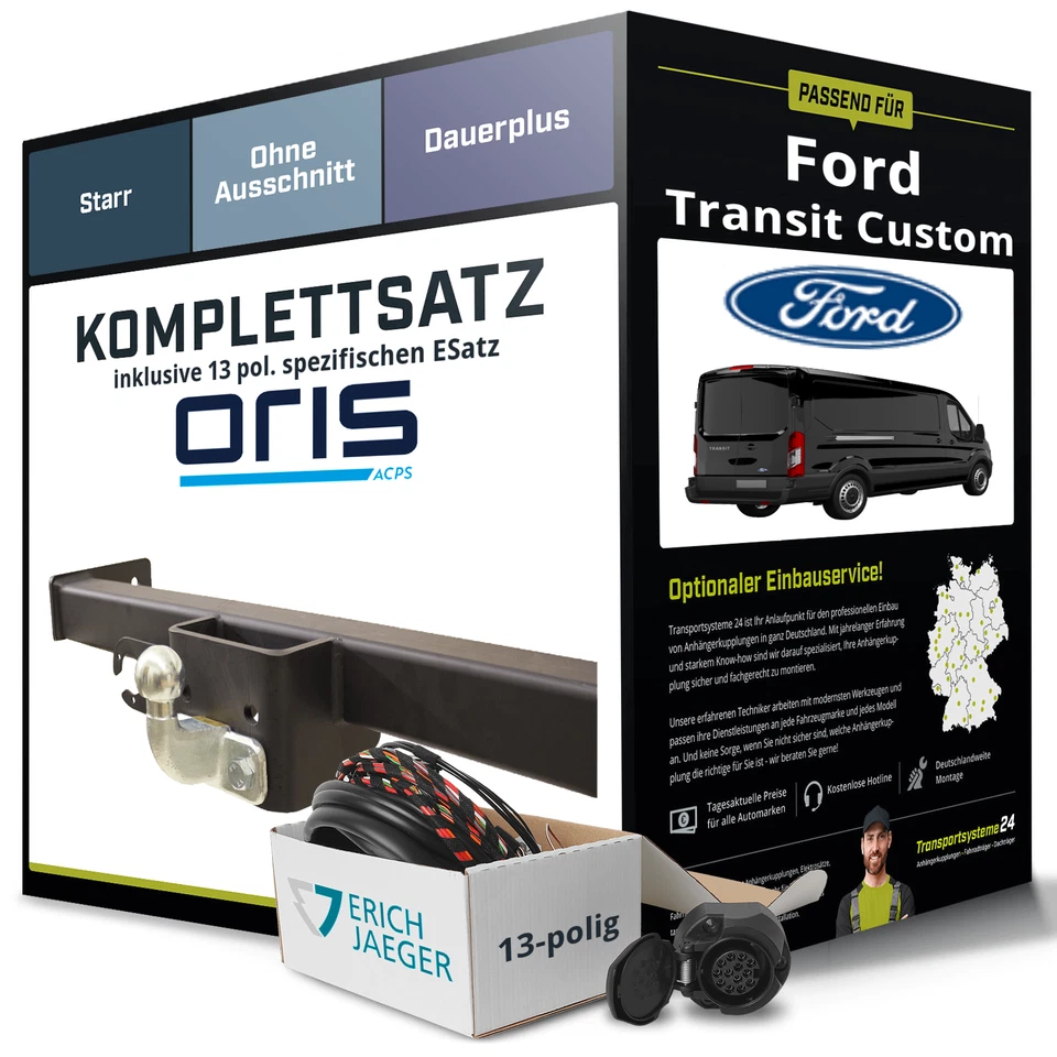 Anhängevorrichtung ORIS 200-012 für TOURNEO CUSTOM V362 Bus (F3) 1 2020-2023