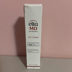Elta MD UV CLEAR Breitspektrum LSF 46 Gesichts-Sonnenschutz 106 g 3,7 Unzen GROSSE GRÖSSE NEU - Bild 1 von 5