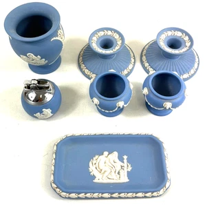 Wedgwood Jasperware, blau, Konvolut - Bild 1 von 10