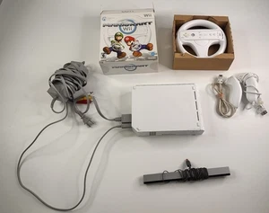 Consola Nintendo Wii RVL-001 con puertos GameCube con caja y rueda Mario Kart - Probada - Imagen 1 de 17