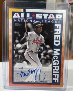 2025 Topps Series 2 - 1990 Topps Baseball All-Stars Autographs Fred McGriff - Picture 1 of 4