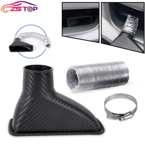 Universal Car Front Bumper Turbo Air Intake Pipe Air Funnel Inlet Cold ...