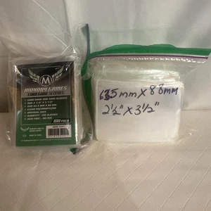 Mayday Game Card Sleeves 2 1/2" X3 1/2" (1200+ sleeves) 63.5 X88mm MDG-7041 Read - Picture 1 of 6