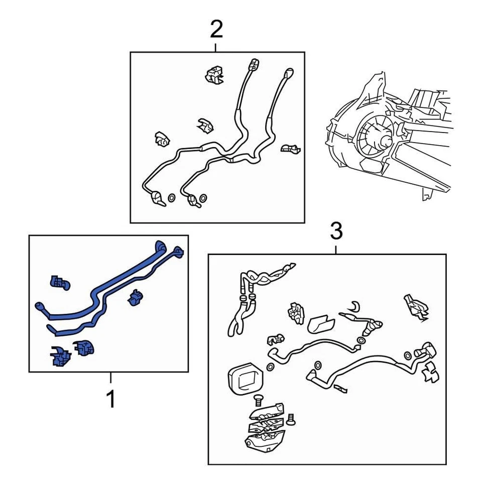 For Toyota Sienna 2011-2013 Toyota 8884008200 Rear A/C Pipe Foto 1 de 1