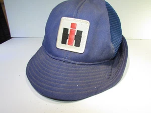 Vintage Jones XL IH International Harvester Patch Logo Hat Cap 1970's UNUSUAL - Picture 1 of 6