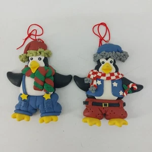 Skurrile Poly Pinguine Weihnachtsschmuck 3er Set - Bild 1 von 14
