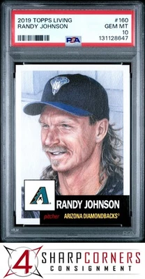 2019 TOPPS LIVING #160 RANDY JOHNSON HOF PSA 10 - Image 1 of 3