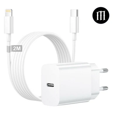 Caricatore iPhone USB - C 25W  Cavo Lightning , fino ad iPhone 14 ed iPad Pro ✅ - Immagine 1 di 4