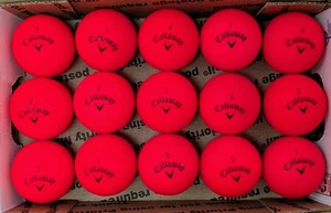 15 palline da golf Callaway Supersoft Red Matte 5A/4A usate quasi come nuove - Foto 1 di 2