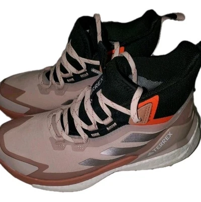 Adidas Women’s Terrex Free Hiker Gore-Tex 2.0 Size 6.5 - Taupe Black White  - Image 1 of 4
