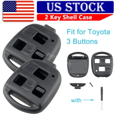 2 HYQ12BBT para 2004 2005 2006 Lexus RX330 Smart Remote Coche Llavero Carcasa Estuche 3B Foto 1 de 4