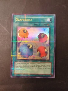 Yu-Gi-Oh Chivo expiatorio Ultra paralelo Hobby League HL05-EN006 casi nuevo - Imagen 1 de 2
